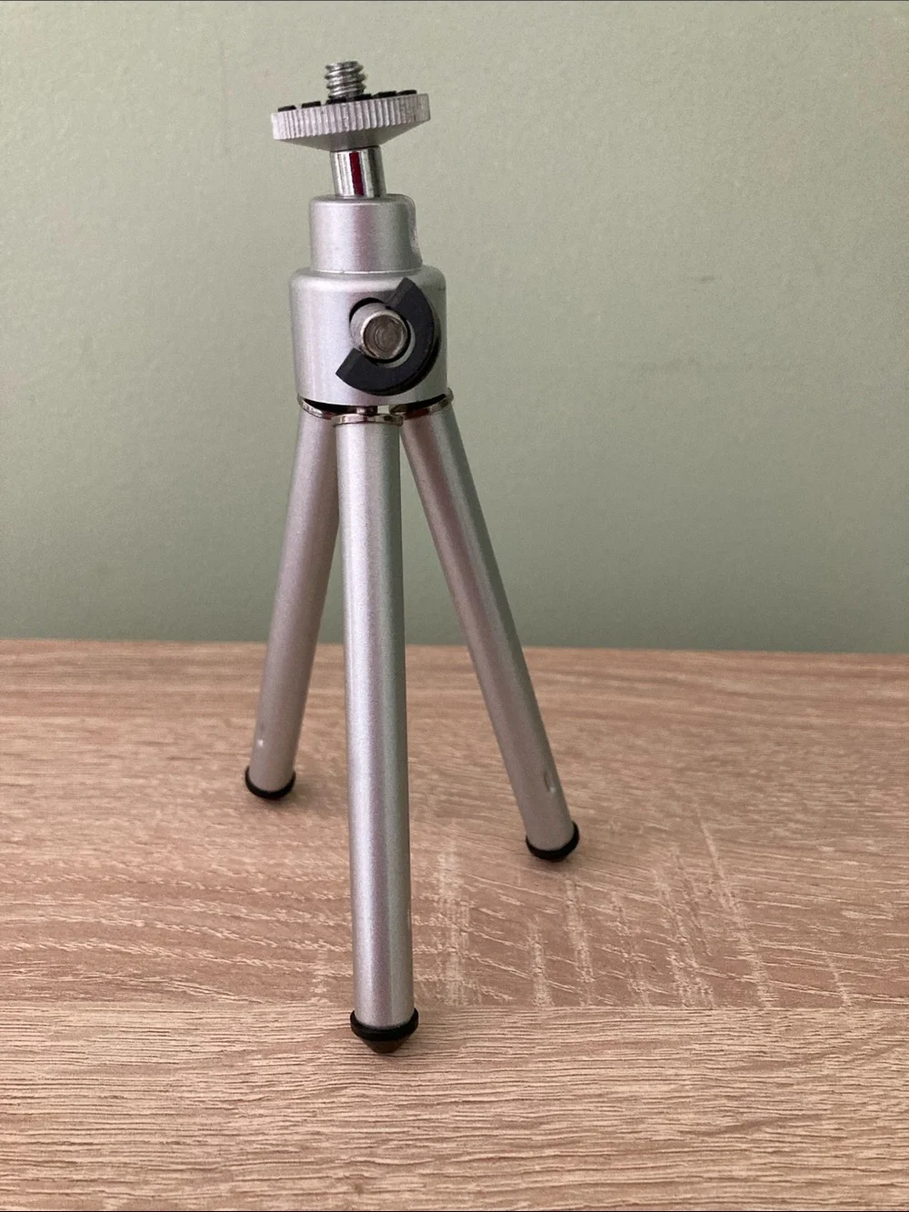 Compact Silver Mini Tripod